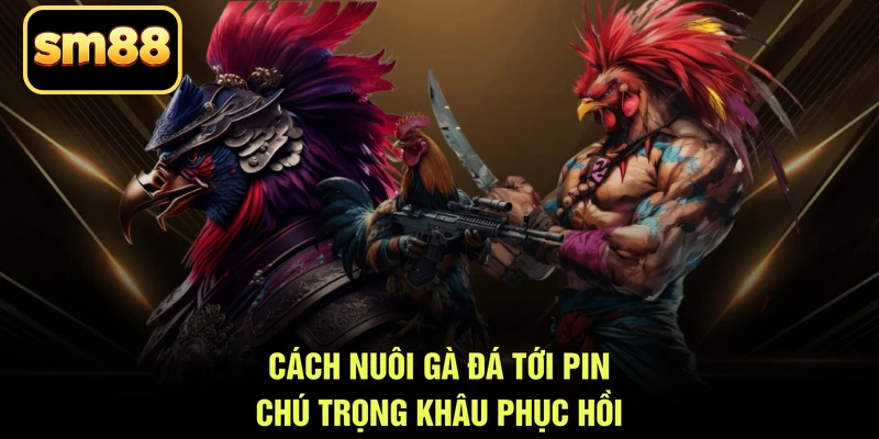 Cách nuôi gà đá tới pin chú trọng khâu phục hồi