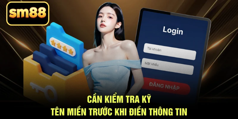 Cần kiểm tra xem tên miền có bị lỗi không trước khi điền thông tin