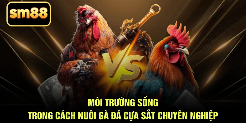 Môi trường sống trong cách nuôi gà đá cựa sắt chuyên nghiệp